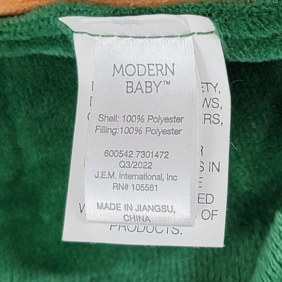 Reindeer Plush Baby Lovey Modern Baby Rattle Teether Moose Security Blanket - Picture 6 of 9